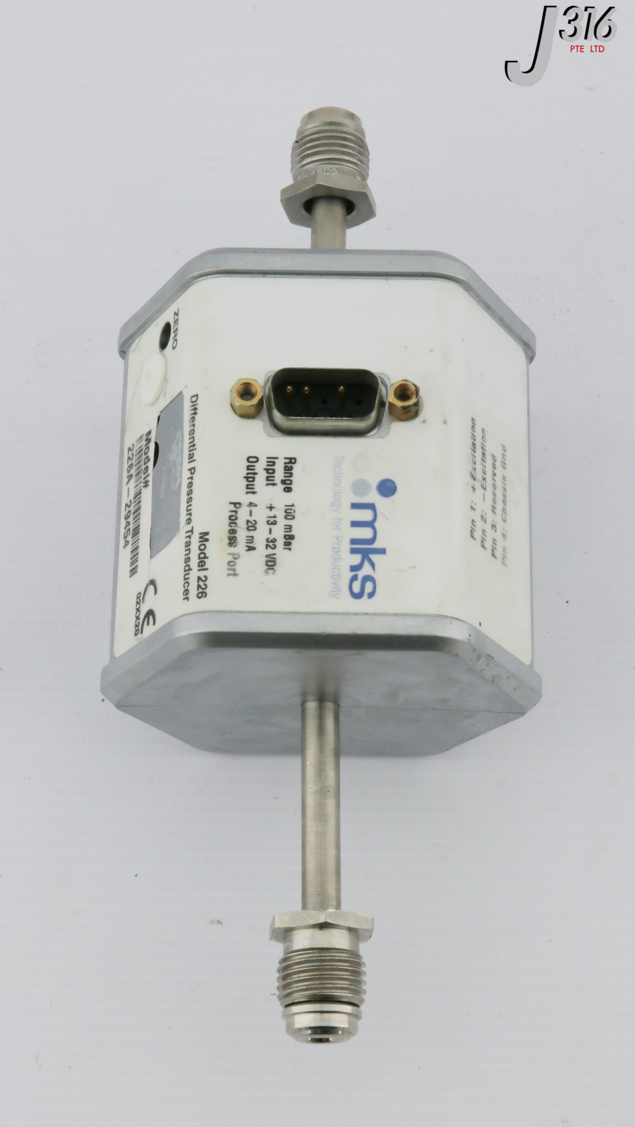 T391 MKS DIFFERENTIAL PRESSURE TRANSDUCER, MODEL 226, 100mBar 226A ...